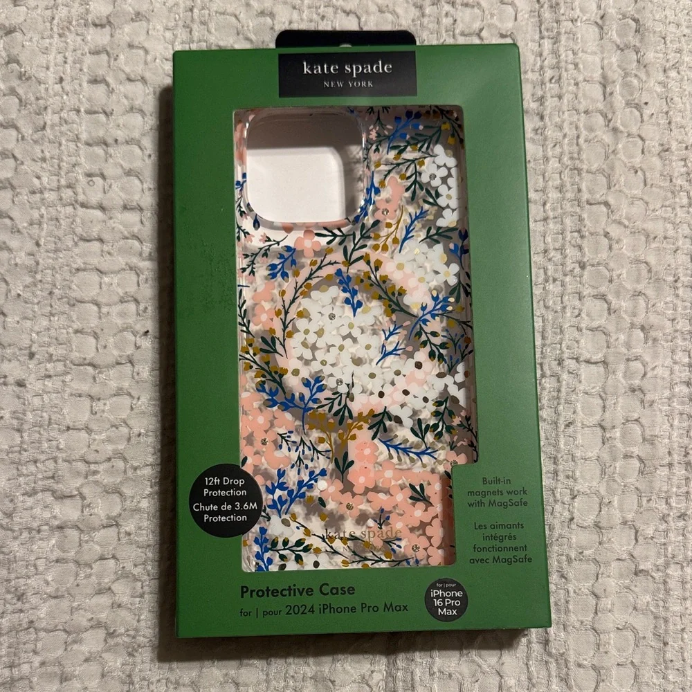 kate spade Floral iPhone 2024 Pro Max Case - Pink and Blue